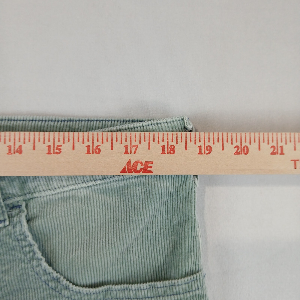 Anthropologie Pilcro The Icon Corduroy Jeans Pants Size 34 Green Flare Low Rise - Picture 14 of 16
